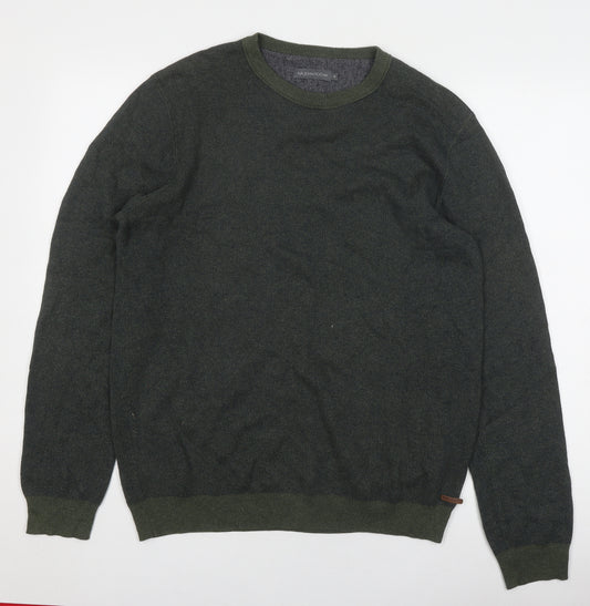 RJR.John Rocha Men's Green Medium Pullover Jumper