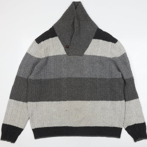 Brooks Brothers Men's Grey XL Knit Pullover Jumper