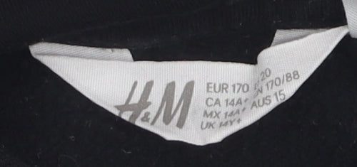 H&M Boys Ghostbusters Black Pullover Hoodie, 14 Years, Movie Inspired