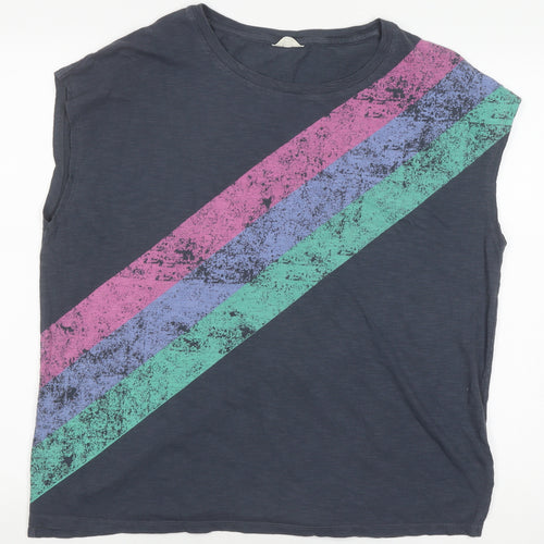 Hush Men's Multicoloured Retro Sleeveless T-Shirt M