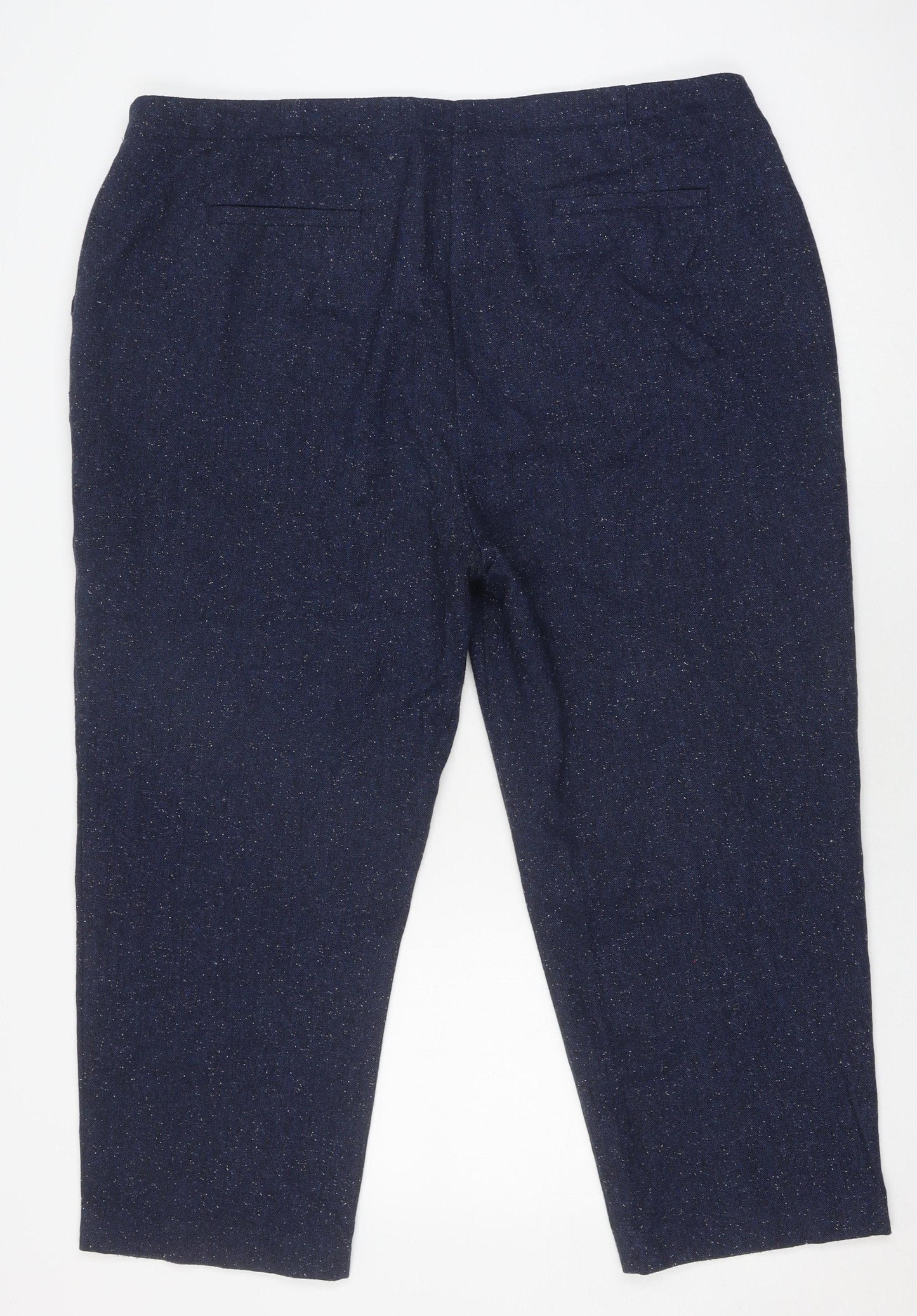 Marks and Spencer Women's Blue Straight Trousers Size 20