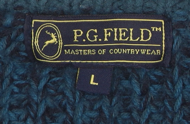 P.G. Field Men's Blue Pullover Jumper - Size L