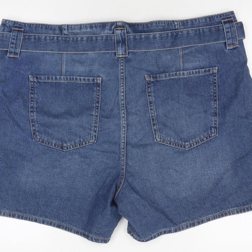 Marks and Spencer Women's Blue Utility Shorts Size 22