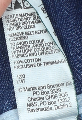 Marks and Spencer Women's Blue Utility Shorts Size 22