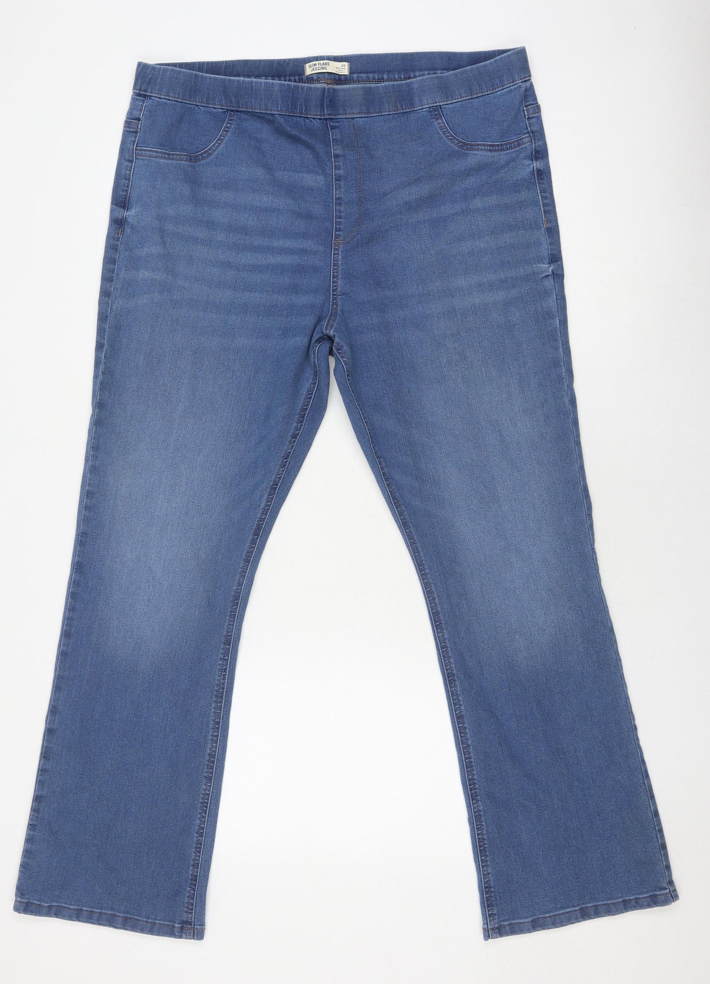 Marks and Spencer Women's Blue Straight Jeans Size 20
