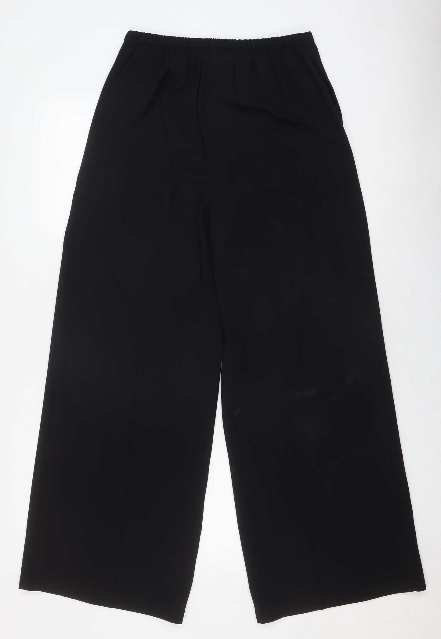 Marks and Spencer Women's Black 10 Wide-Leg Trousers