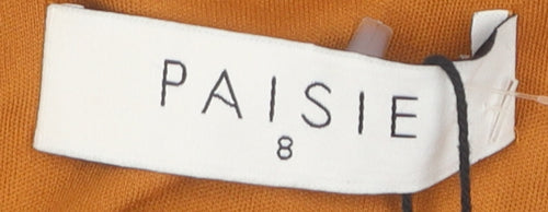 Paisie Women's Orange Halter Jumpsuit Size 8