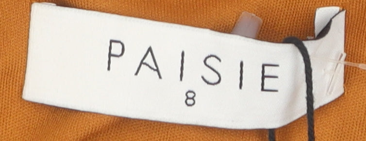 Paisie Women's Orange Halter Jumpsuit Size 8