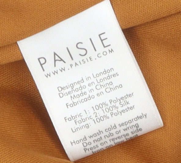 Paisie Women's Orange Halter Jumpsuit Size 8