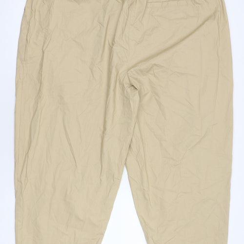 Marks and Spencer Womens Beige Cropped Trousers