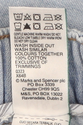 Marks and Spencer Women's Plus Blue Capri Jeans
