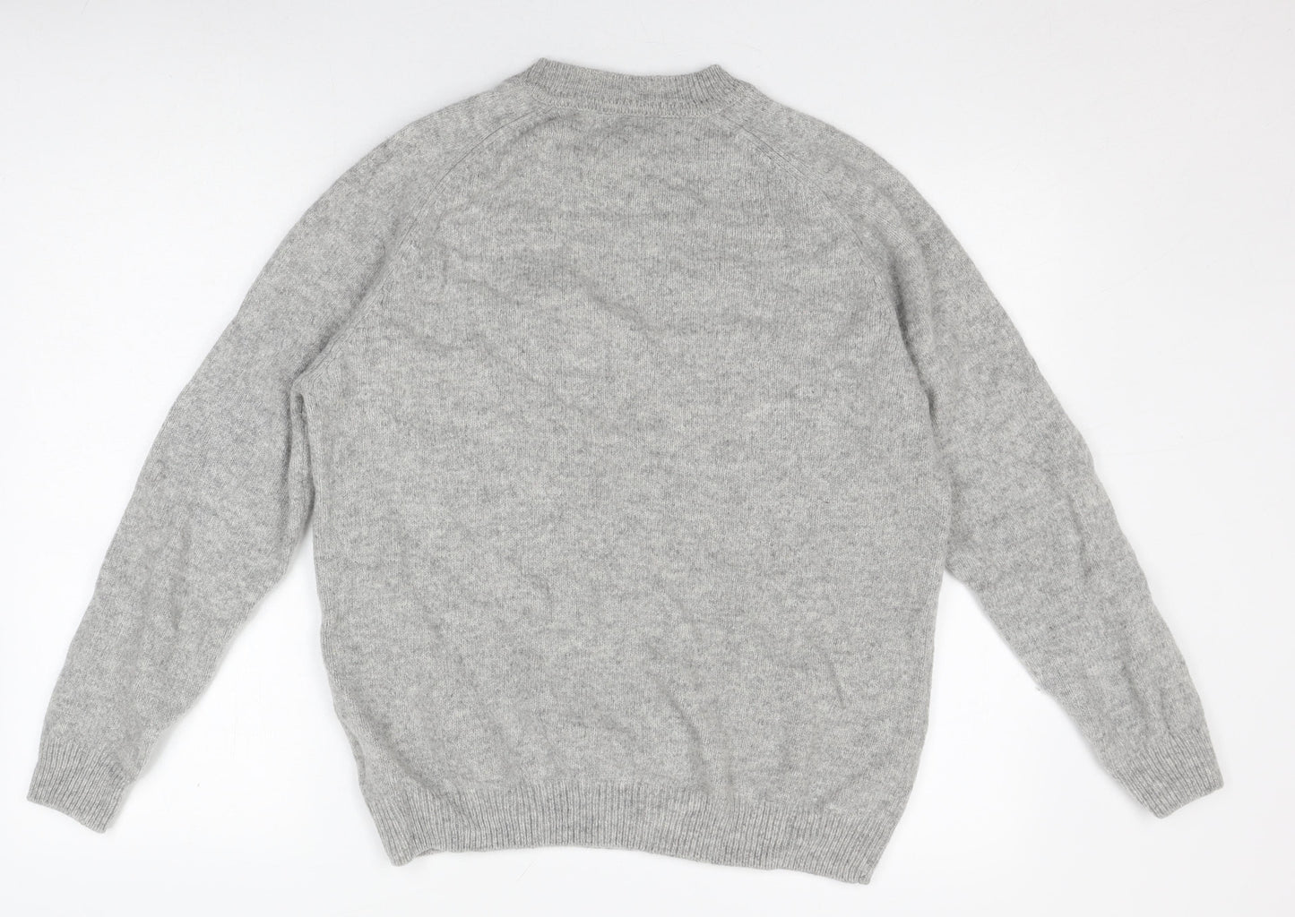 Next Men's Grey Wool Pullover Jumper, Size L