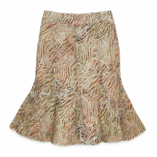 Front view of Klass Petite Women's Multicoloured Flare Skirt, size 14
