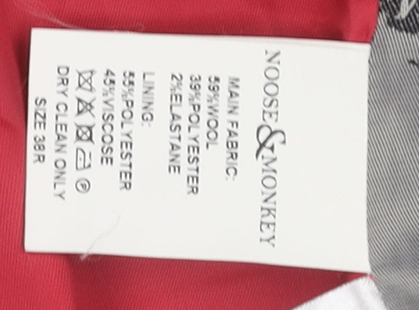 Noose & Monkey Men's Multicoloured Waistcoat 38 Check Formal