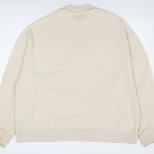 Collusion Beige Sweatshirt, Unisex, L, Crew Neck, Knit