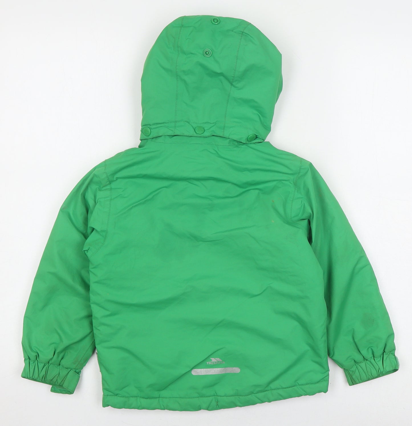 Trespass Boys Green Puffer Jacket 3-4 Years Waterproof