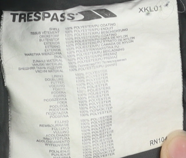 Trespass Boys Green Puffer Jacket 3-4 Years Waterproof