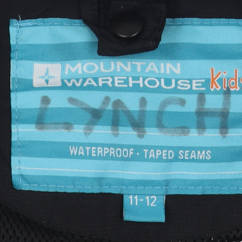 Mountain Warehouse Boys Black 3-in-1 Waterproof Jacket, Size 11