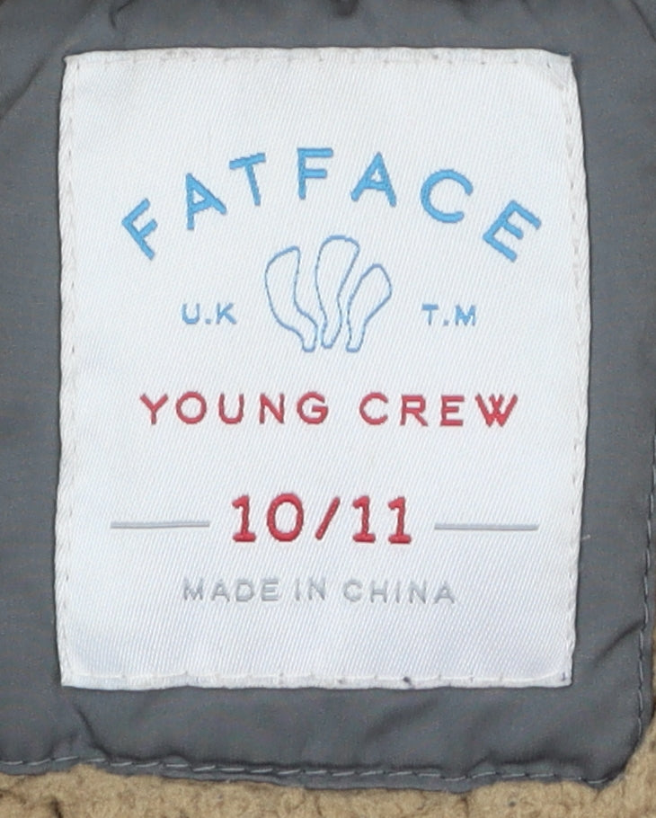 FatFace Boys Red and Grey Puffer Jacket 10-11 Years