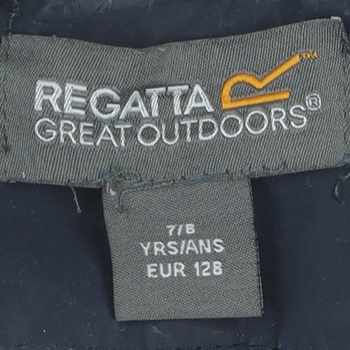 Regatta Boys Blue Windbreaker Jacket 8Y Waterproof Hooded