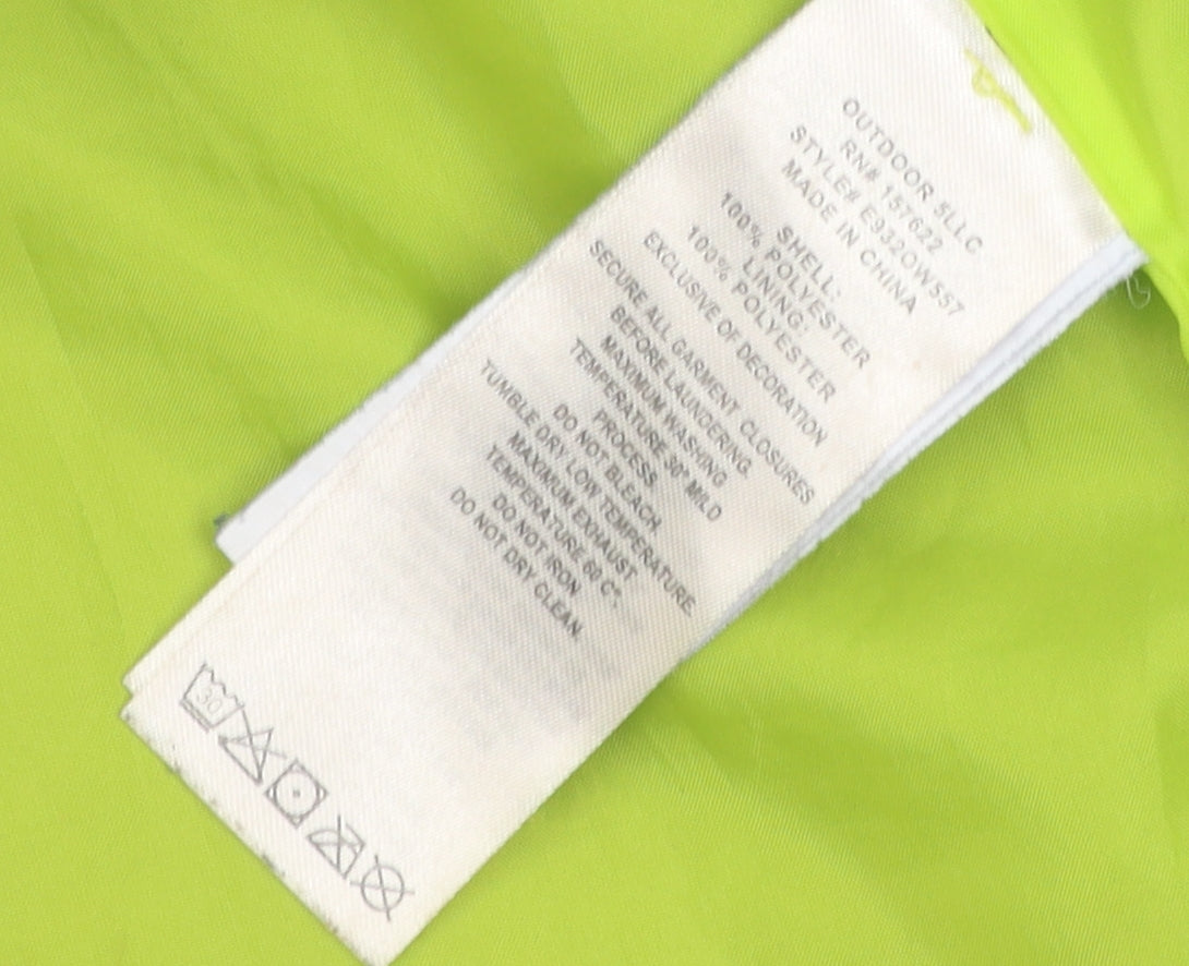 Eddie Bauer Boys Blue Puffer Jacket Size 7-8 Lightweight Hooded