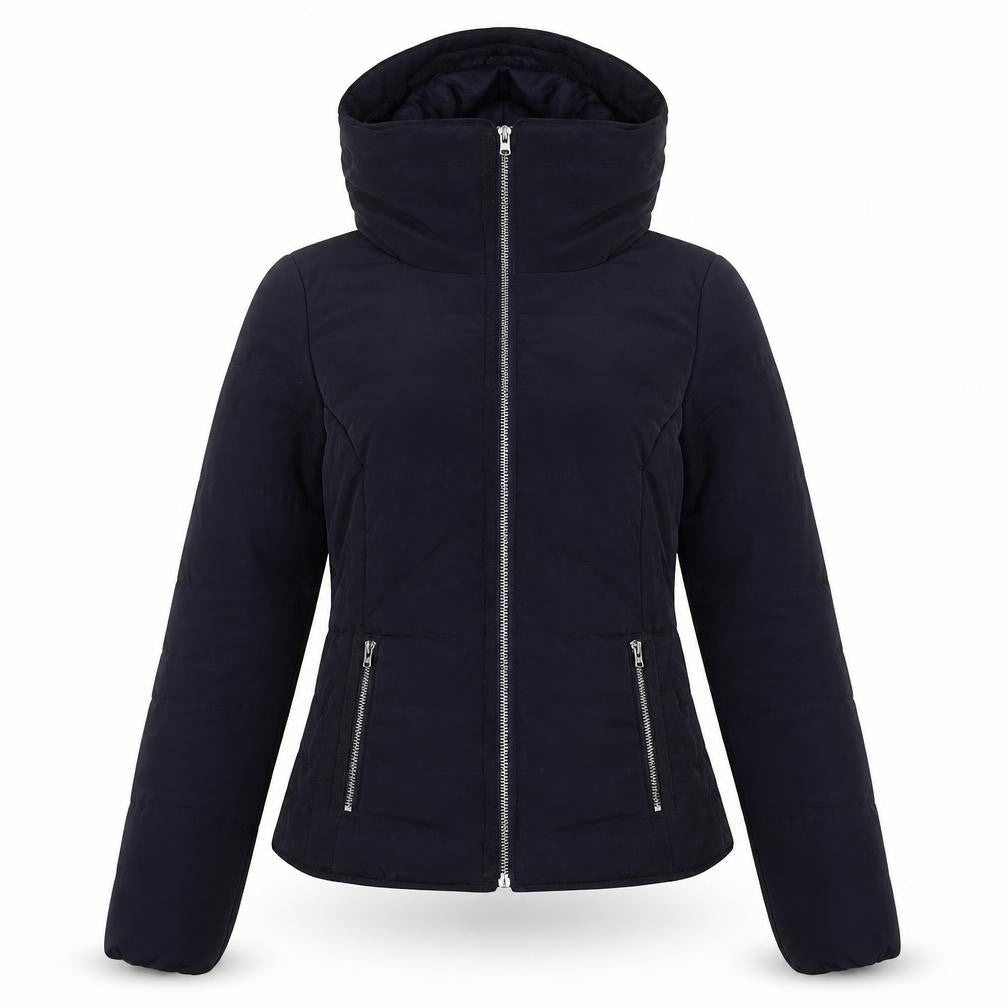 Front view of s.Oliver Women's Black Puffer Jacket, size S