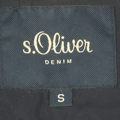 s.Oliver Women's Black Puffer Jacket Size S