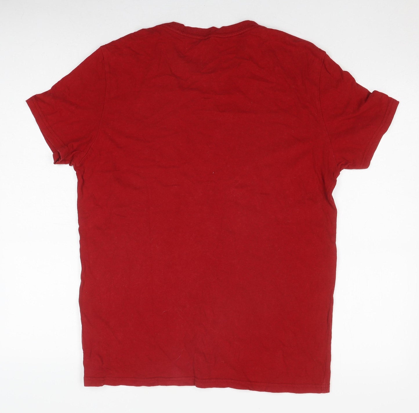 American Eagle Men's Red Graphic Cotton T-Shirt, M