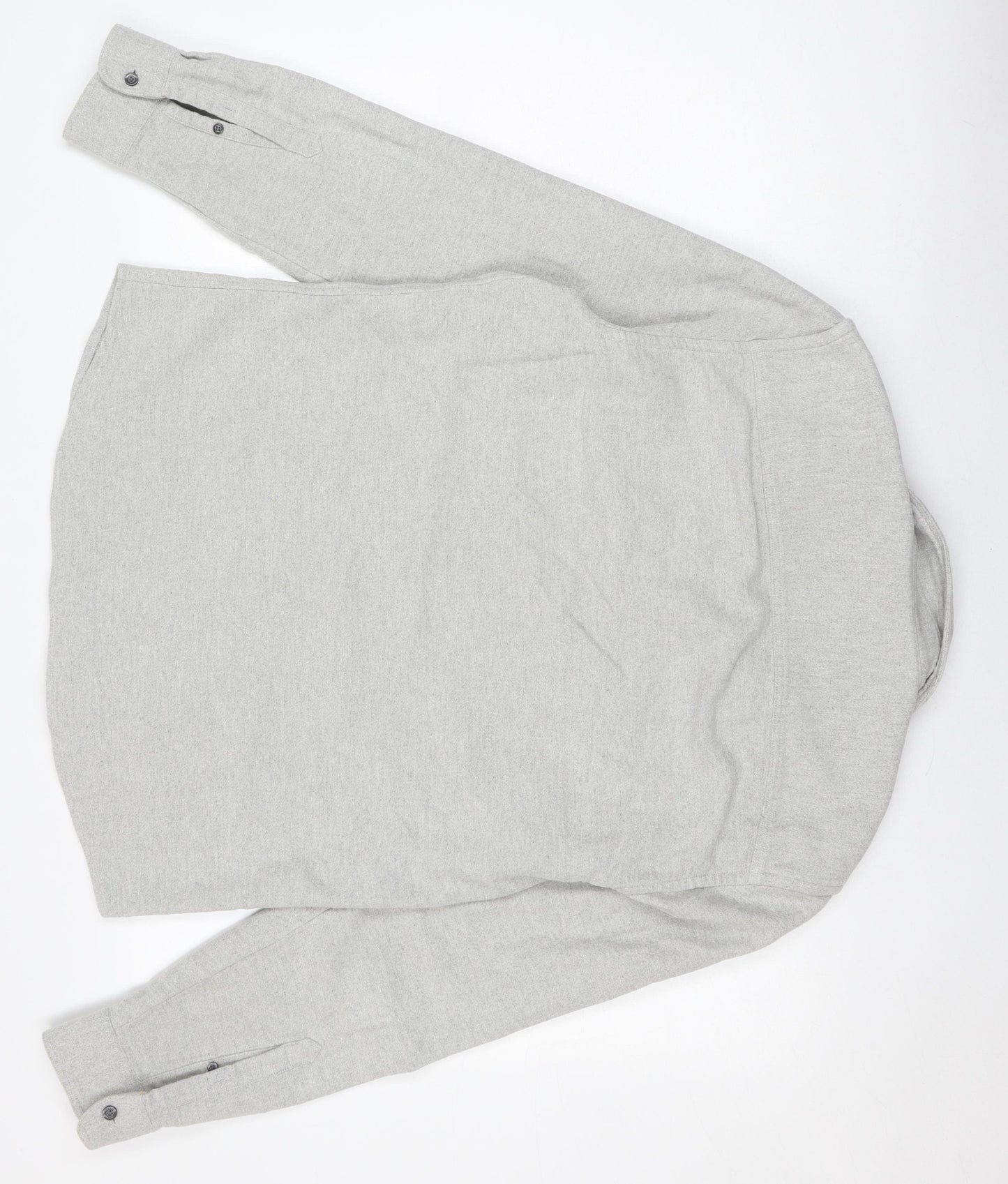 Reiss Men's Grey XL Regular Fit Button-Up Shirt