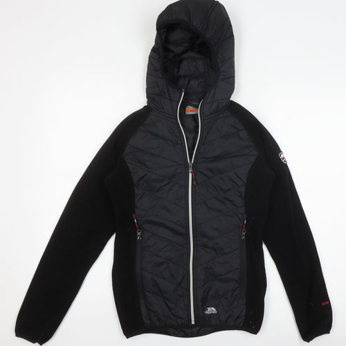 Trespass Women's Black XS Hooded Puffer Jacket