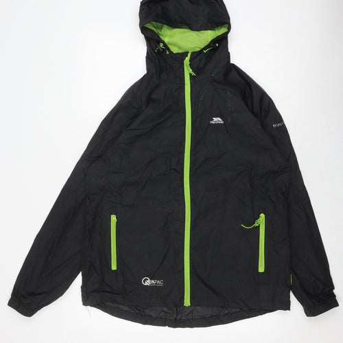 Trespass Men's Black M Windbreaker Jacket Waterproof