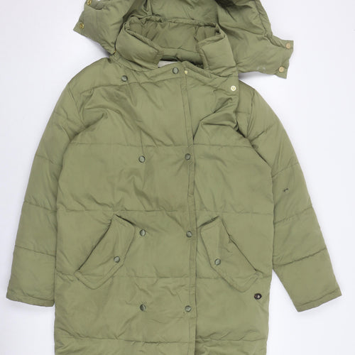 Scotch & Soda Women's Green Puffer Jacket Size 14