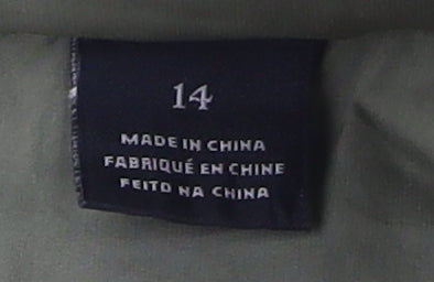 Scotch & Soda Women's Green Puffer Jacket Size 14