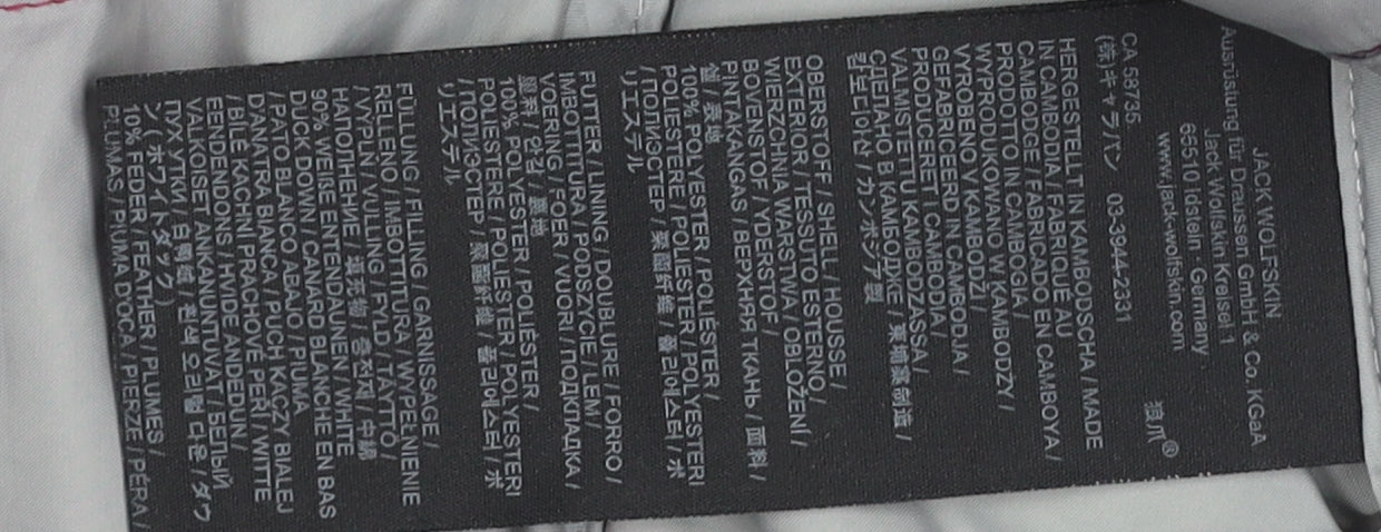 Jack Wolfskin Women's Pink Puffer Jacket L