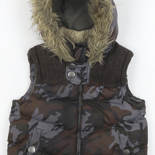 Rocha John Rocha Boys Camouflage Puffer Jacket Age 6-7