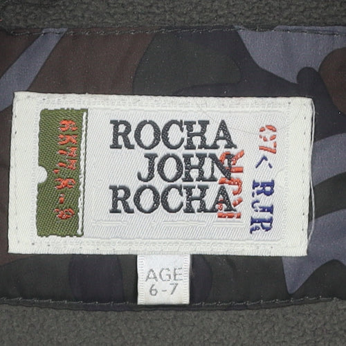 Rocha John Rocha Boys Camouflage Puffer Jacket Age 6-7