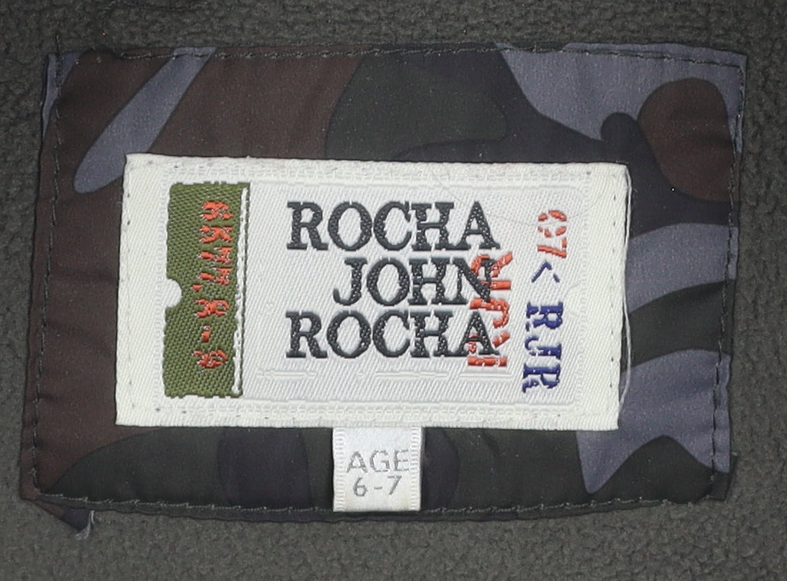 Rocha John Rocha Boys Camouflage Puffer Jacket Age 6-7