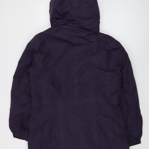 Trespass Women's Purple Hooded Parka Jacket - Size L