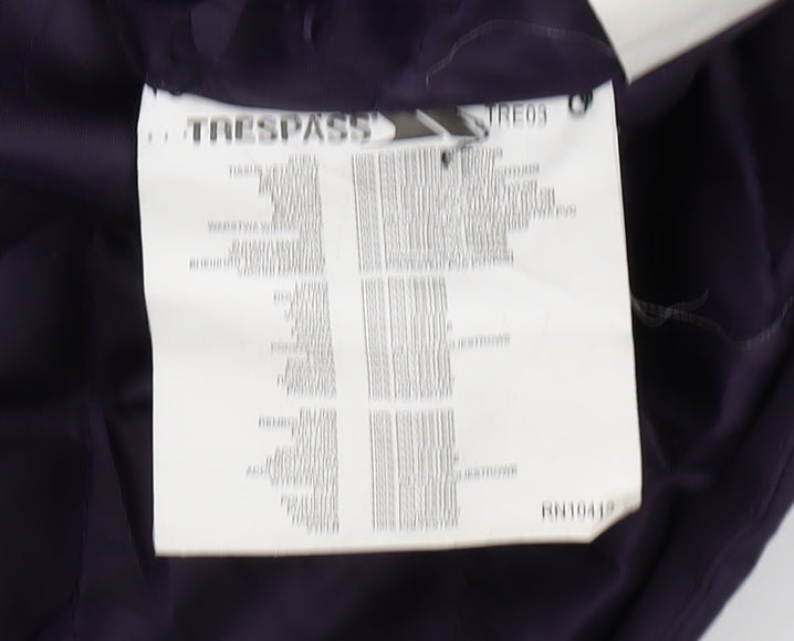 Trespass Women's Purple Hooded Parka Jacket - Size L