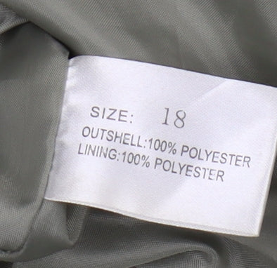 David Barry Women's Green Hooded Rain Coat Size 18