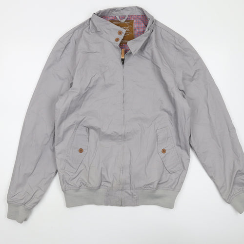 BS Quality Apparel Grey Men's Bomber Jacket - M