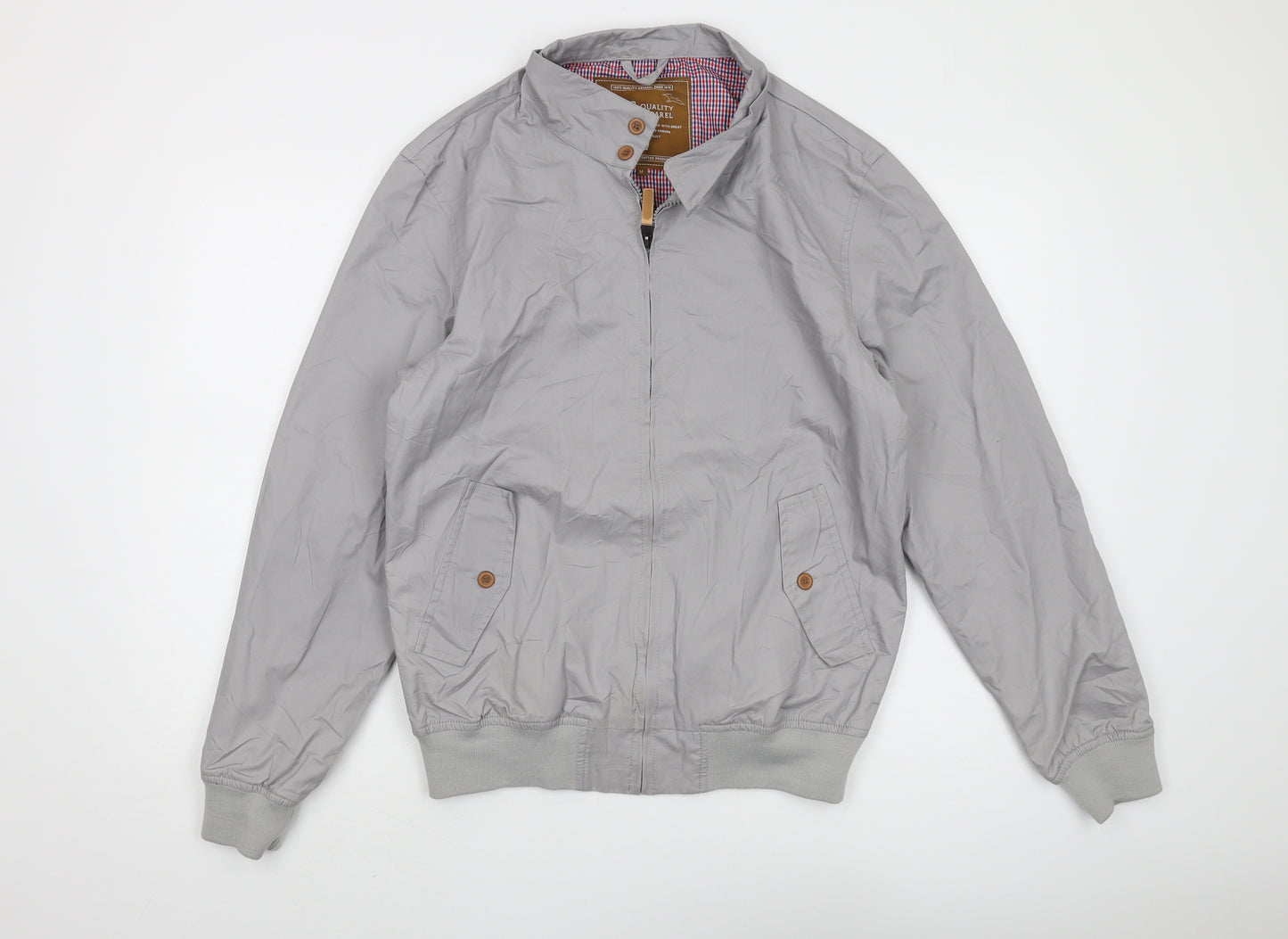 BS Quality Apparel Grey Men's Bomber Jacket - M