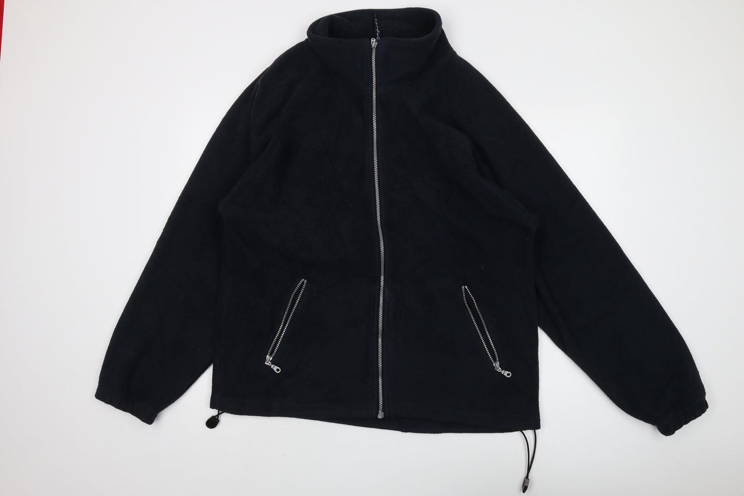 Gillani Men's Black Fleece Full Zip Jacket Size L