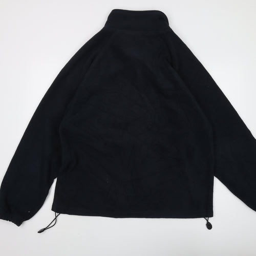 Gillani Men's Black Fleece Full Zip Jacket Size L