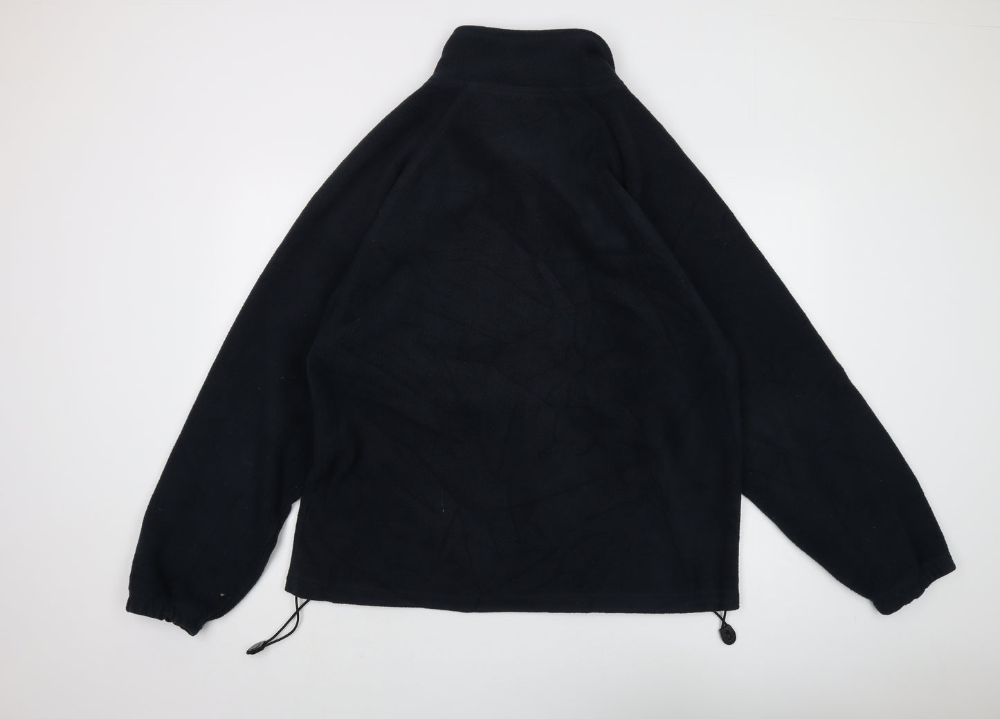 Gillani Men's Black Fleece Full Zip Jacket Size L