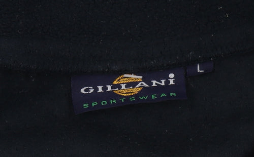 Gillani Men's Black Fleece Full Zip Jacket Size L