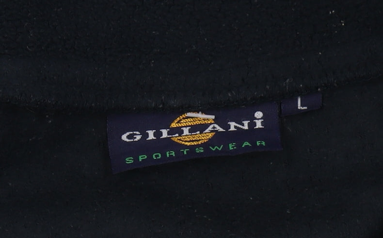 Gillani Men's Black Fleece Full Zip Jacket Size L