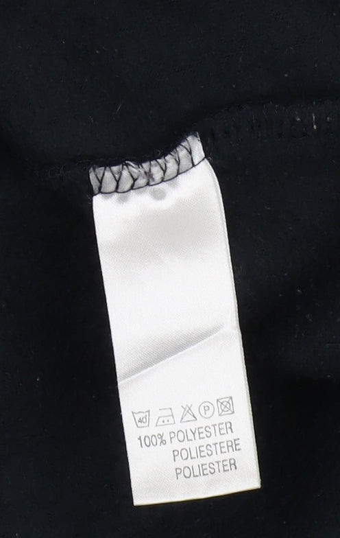 Gillani Men's Black Fleece Full Zip Jacket Size L