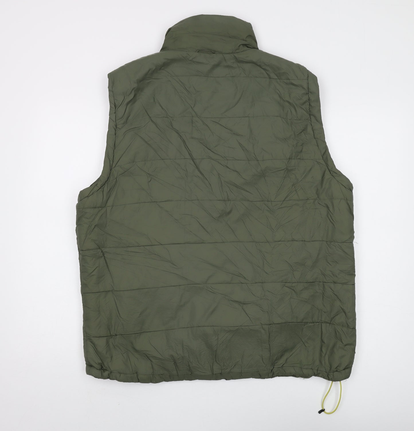 Tog 24 Men's Green Padded Gilet XL - Casual Stand-Up Collar