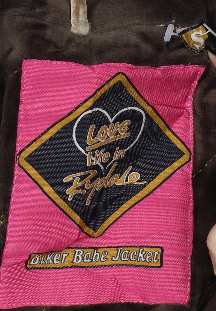 Rydale Women's Brown Biker Jacket S - Stylish & Quilted